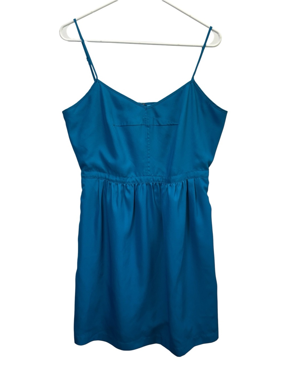 J Crew Serenade Teal Spaghetti Strap Mini Dress
Size 12